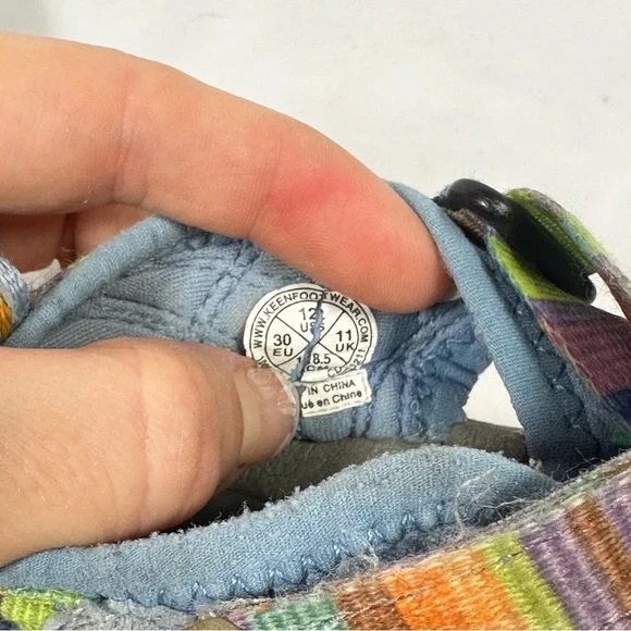 Keen Newport H2 Youth Sandals Rainbow Webbing Water Hiking Outdoor 12 Washable - Picture 9 of 12